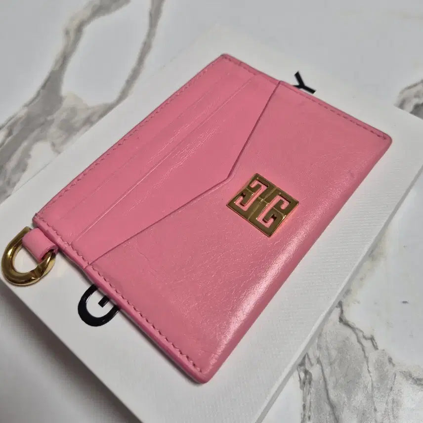 [BUNJANG] Givenchy 4G Leather Card Holder / (정품)지방시 핑크색 레더 4G 카드지갑 홀더