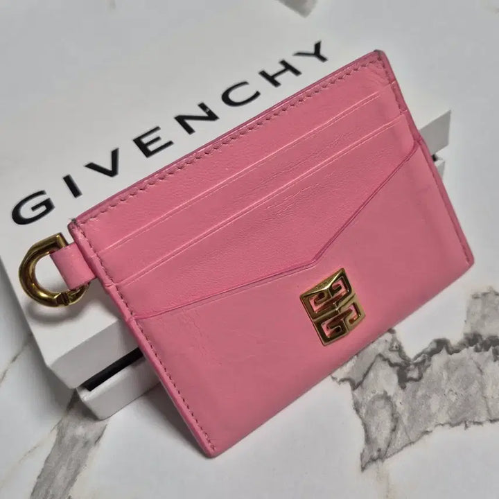 [BUNJANG] Givenchy 4G Leather Card Holder / (정품)지방시 핑크색 레더 4G 카드지갑 홀더
