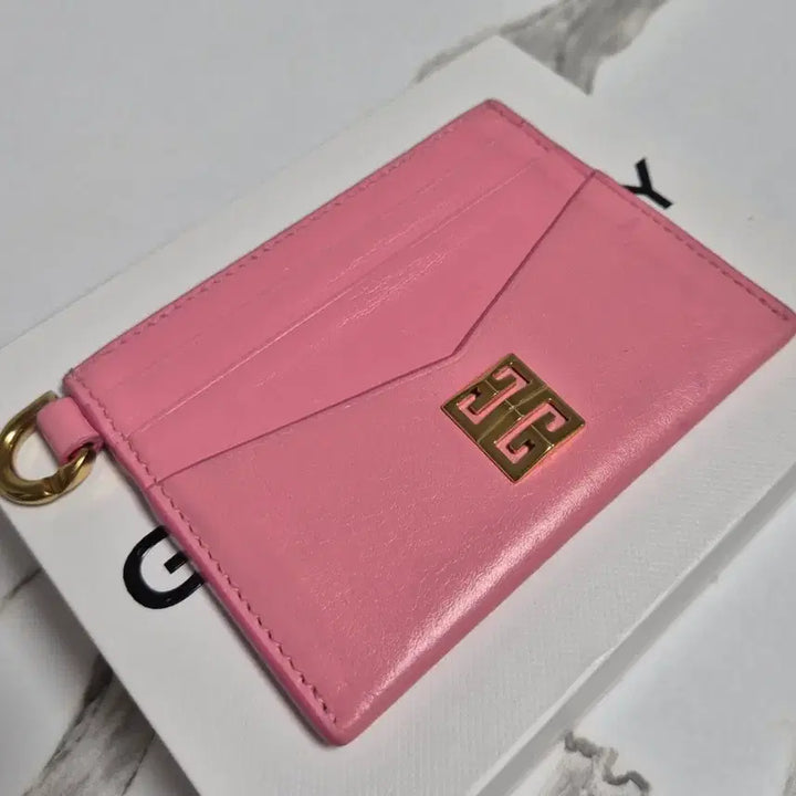 [BUNJANG] Givenchy 4G Leather Card Holder / (정품)지방시 핑크색 레더 4G 카드지갑 홀더