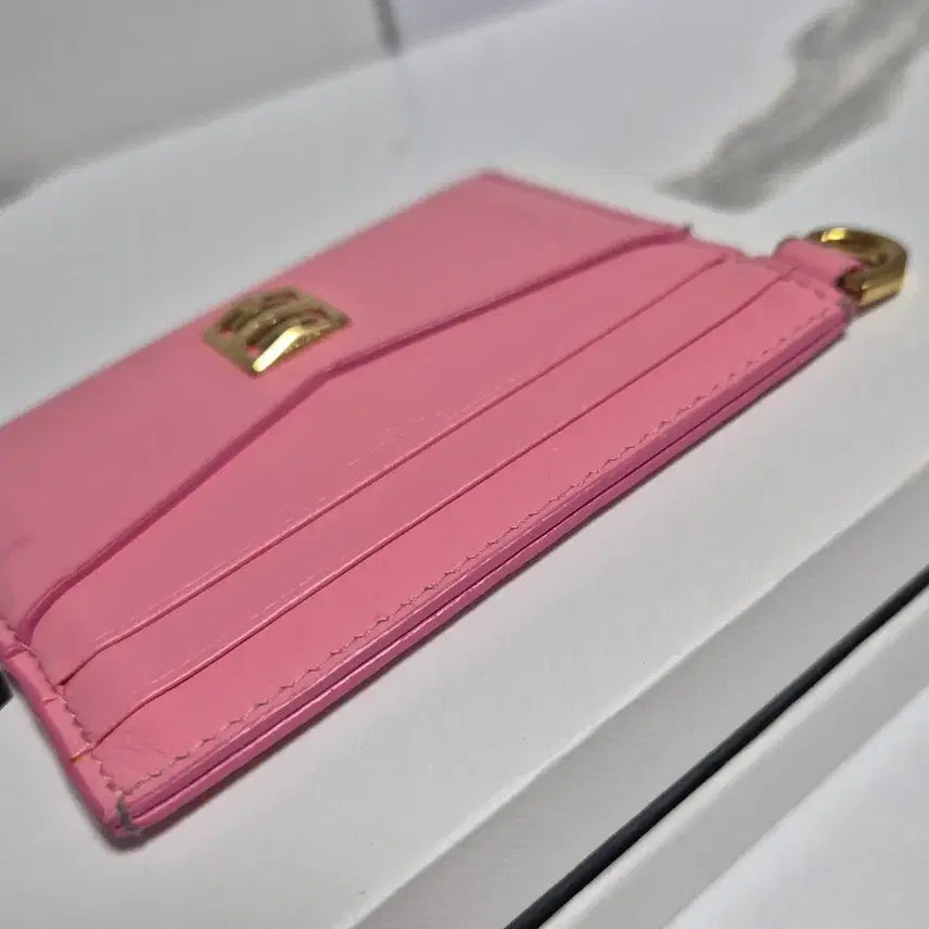 [BUNJANG] Givenchy 4G Leather Card Holder / (정품)지방시 핑크색 레더 4G 카드지갑 홀더
