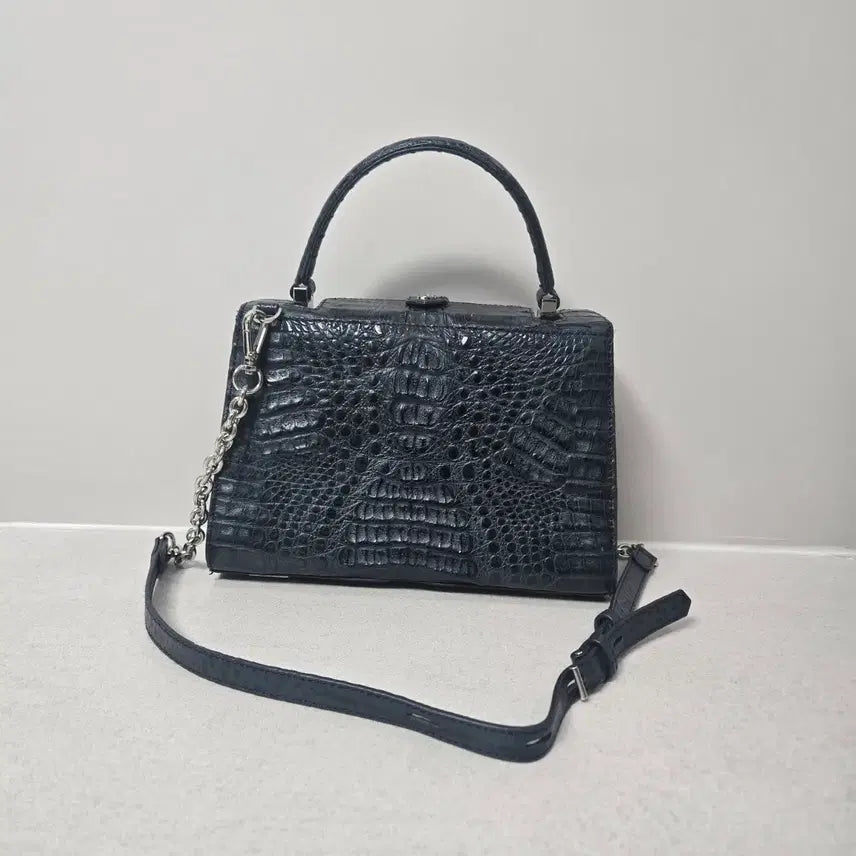 [BUNJANG] Jalmoi Crocodile Chain Shoulder Bag Crossbody Bag / 잘모이 크로커다일 체인 숄더백 크로스백
