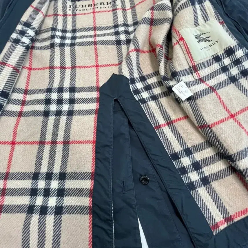 [BUNJANG] Burberry Navy Trench Coat / [정품] 버버리 네이비 트렌치 코트