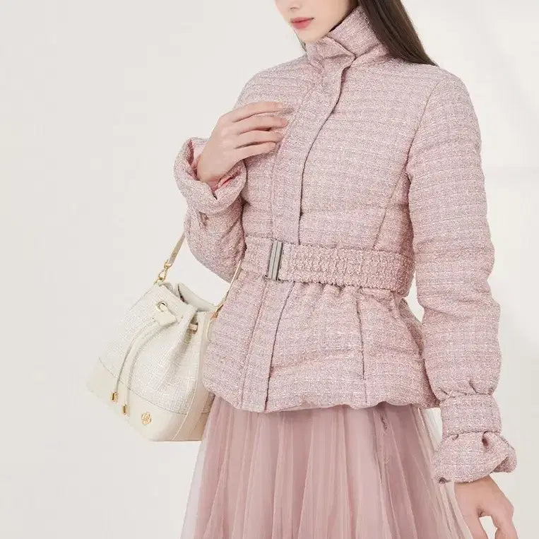 [SOLD OUT] 그레이스유) Kara Tweed Padding 핑크
