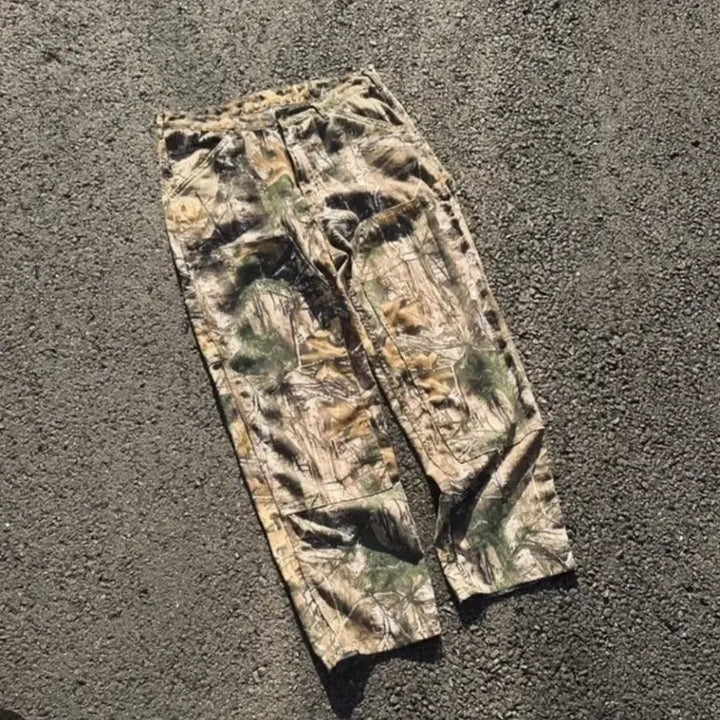 [BUNJANG] Donut Revenge Real Tree Double Knee Pants (Size 3) / 도넛리벤지 리얼트리 더블니 (3)