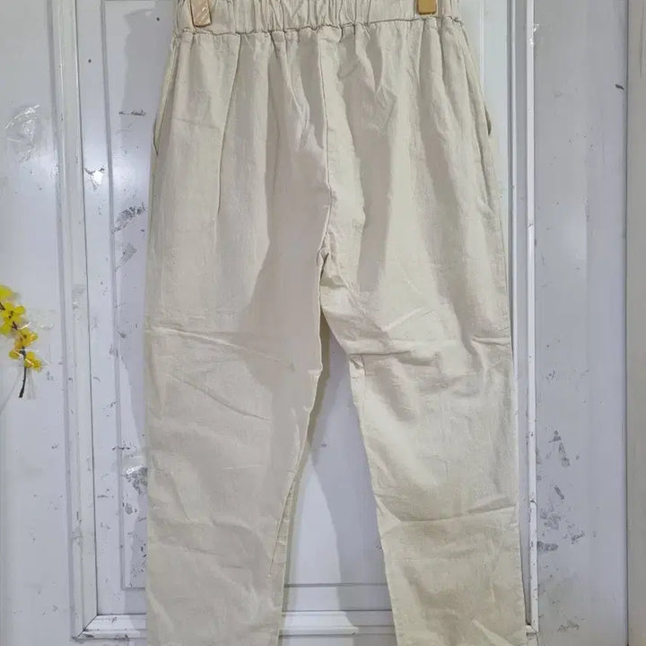 [SOLD OUT] 여름 시원한 마. 면. 스판베기통바지.  깨끗해요. 28까지