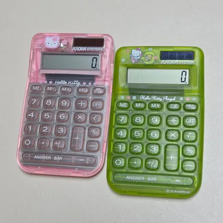 [BUNJANG] Kitty Calculator Bundle / 개별)고전키티 카오하나 계산기 엔젤키티 계산기