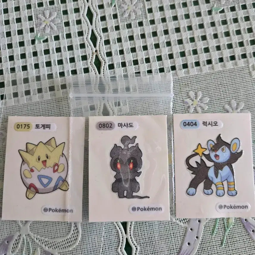 [BUNJANG] Pokemon Tteokbokki Stickers Bundle Set / 포켓몬 띠부씰