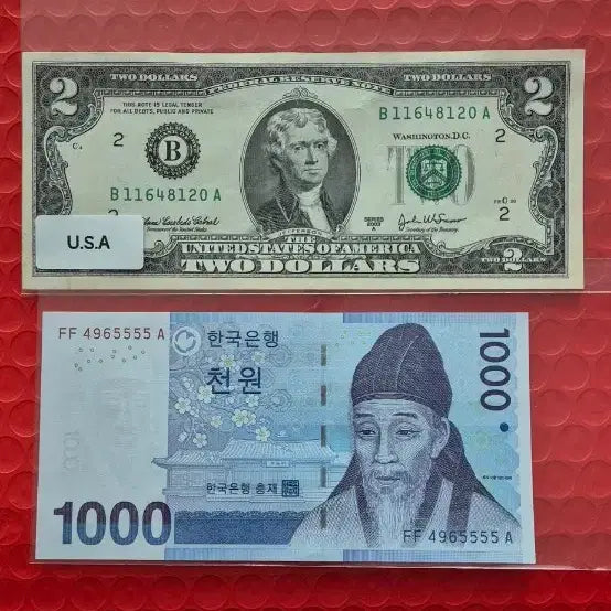 [BUNJANG] 2 Dollar Bill - 3rd Series / 행운의 2달러 .3차천원
