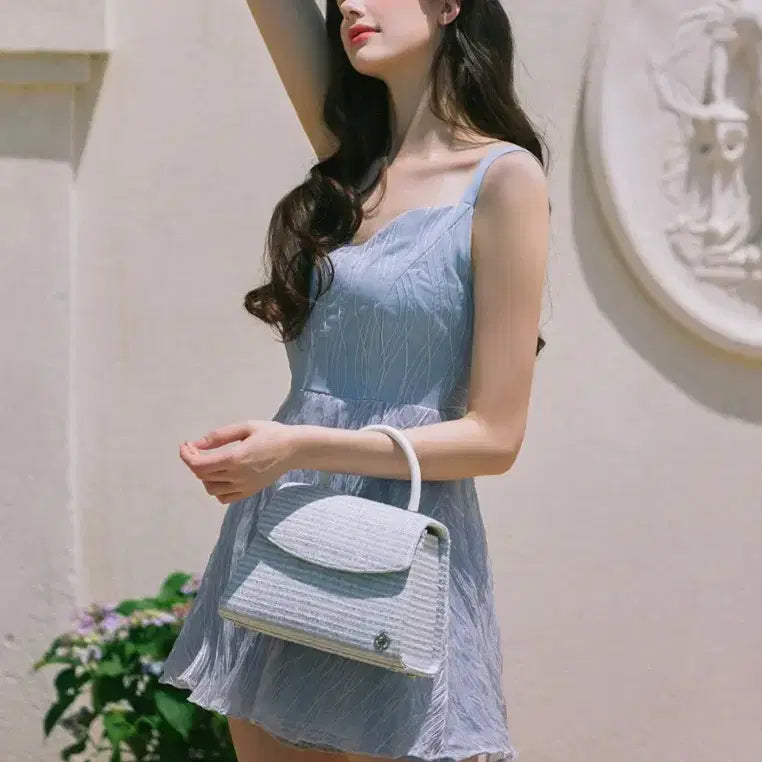 [BUNJANG] GRACE U Ariel Spangle Jumpsuit - Blue - M / 그레이스유) Ariel Spangle Jumpsuit 블루 M