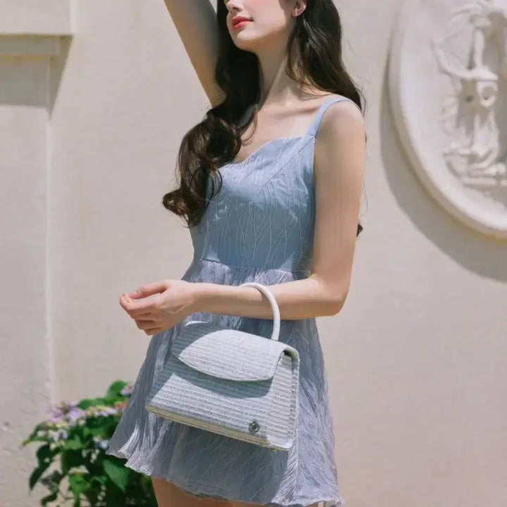 [BUNJANG] GRACE U Ariel Spangle Jumpsuit - Blue - M / 그레이스유) Ariel Spangle Jumpsuit 블루 M