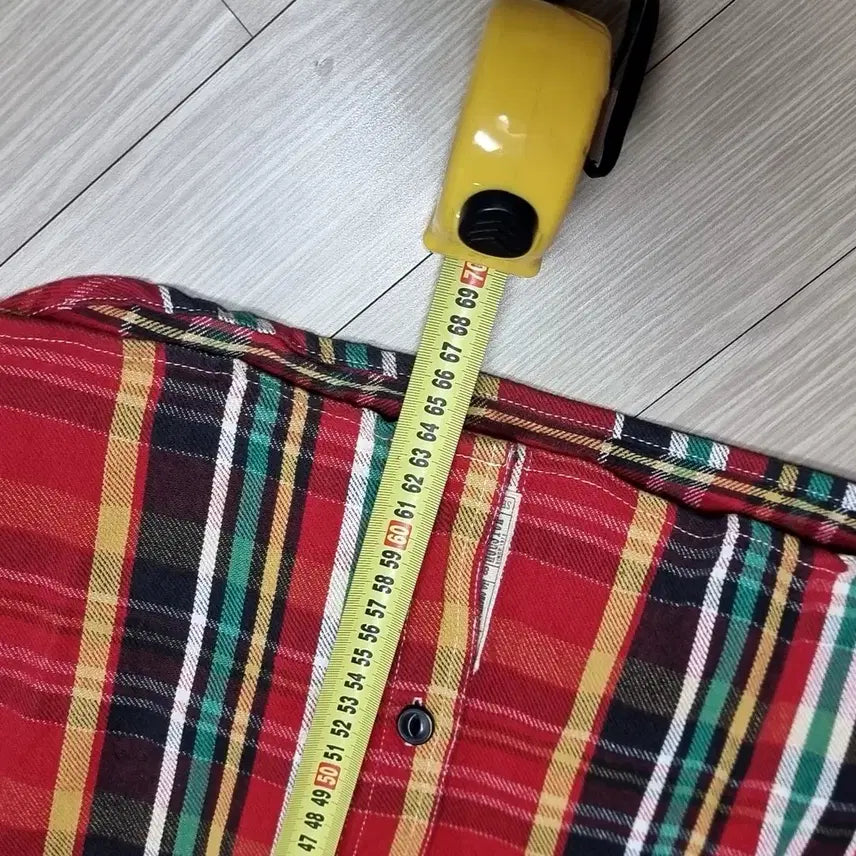 [BUNJANG] Houston Unionmade Red Check Shirt / 휴스턴 유니온메이드 레드 체크 남방 셔츠(95-100)
