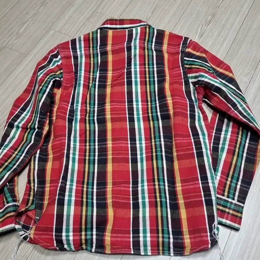 [BUNJANG] Houston Unionmade Red Check Shirt / 휴스턴 유니온메이드 레드 체크 남방 셔츠(95-100)