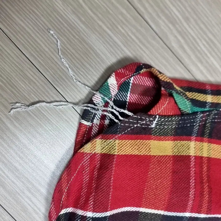 [BUNJANG] Houston Unionmade Red Check Shirt / 휴스턴 유니온메이드 레드 체크 남방 셔츠(95-100)