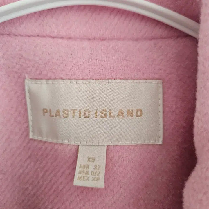 [BUNJANG] Plastic Island Pink Single-Button Coat (XS) / 플라스틱 아일랜드 핑크 코트(XS)