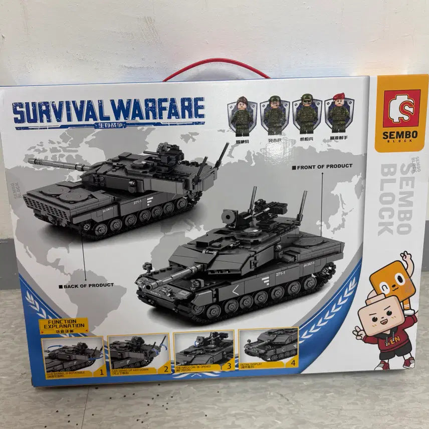[BUNJANG] Chinese Technic Military Tank and Armored Vehicle Building Blocks Set / 중국 레고 테크닉 장난감 밀리터리 전차 장갑차 탱크 조립 블럭 자동차