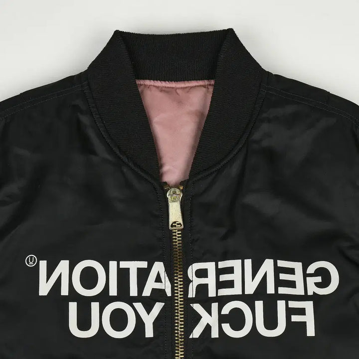 [BUNJANG] Supreme x Undercover Reversible MA-1 Jacket Black/Pink / [S] 슈프림 X 언더커버 리버서블 MA-1 자켓