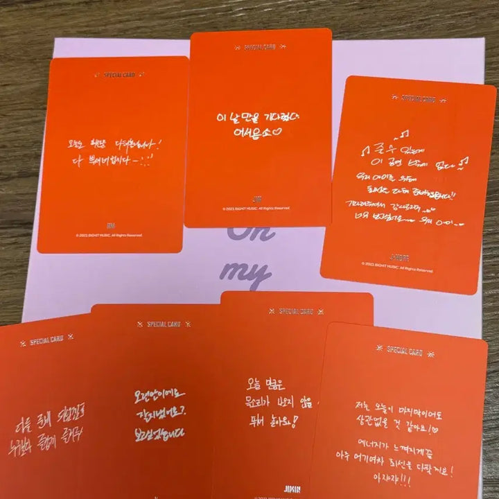 [BUNJANG] BTS Permission to Dance Selfie Message Photocard Bundle Set / BTS 퍼투댄 트레카 셀피 메시지 포카 일괄