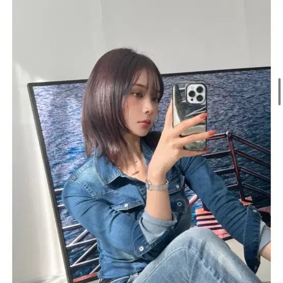 [BUNJANG] Mijemme Denim Shirt / 미젬므 데님셔츠 새제품