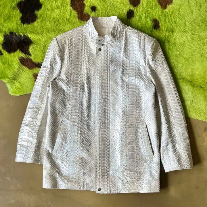 [SOLD OUT] 빈티지 인디안 네이티브 아메리칸 리얼 파이톤 레더 비단 구렁이 가죽 자켓