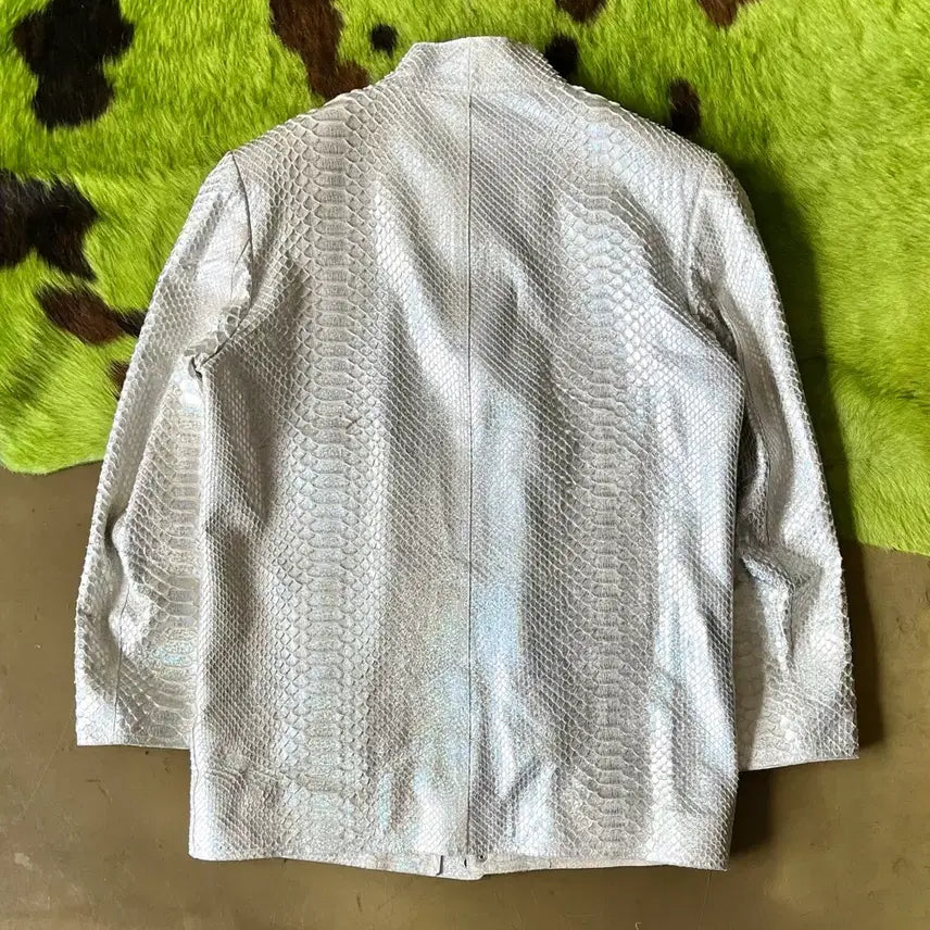[SOLD OUT] 빈티지 인디안 네이티브 아메리칸 리얼 파이톤 레더 비단 구렁이 가죽 자켓