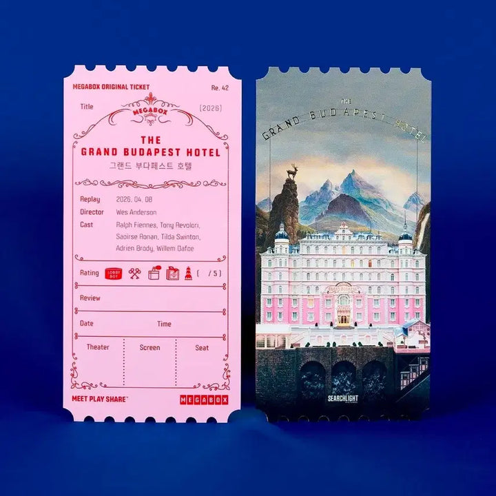 [BUNJANG] The Grand Budapest Hotel Original Ticket / 미개봉 그랜드 부다페스트 호텔 오리지널티켓