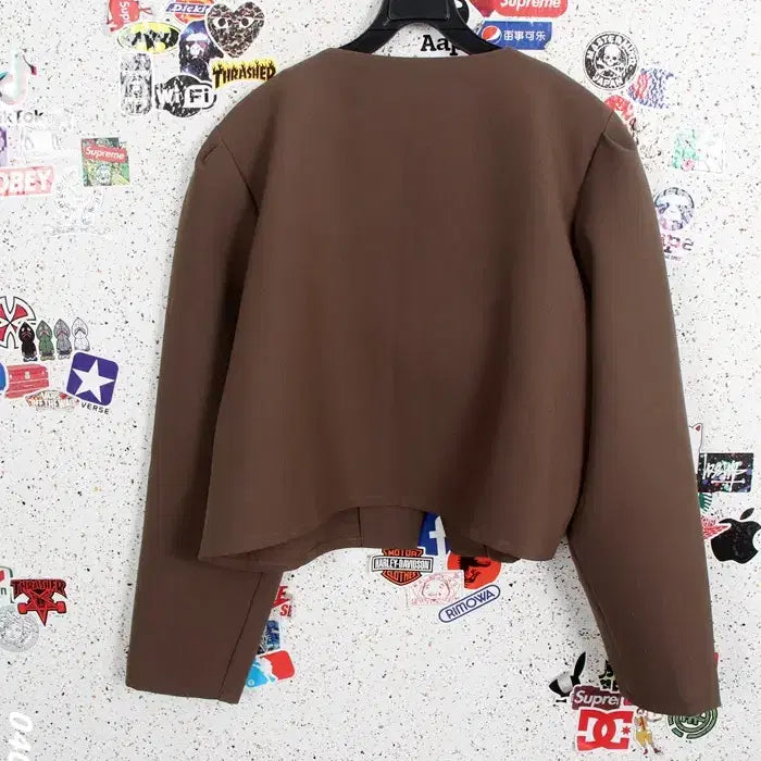 [SOLD OUT] 여성F / LOVB 새상품 사선여밈 디자이너자켓BR A-130
