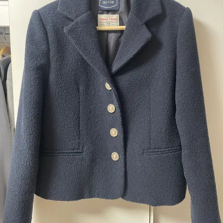 [BUNJANG] Til A Di Navy Tweed Jacket / 급매! 틸아이다이 네이비 트위드 자켓