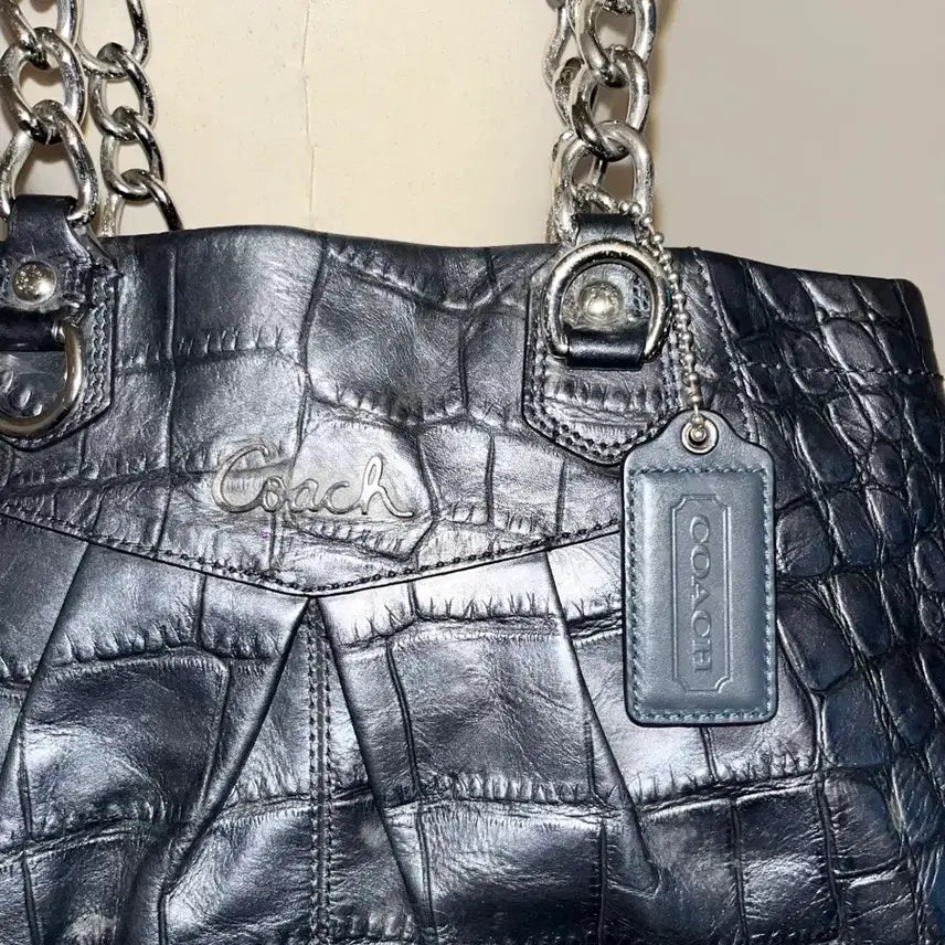 [BUNJANG] COACH Crocodile Shoulder Bag / COACH Crocodile shoulder bag