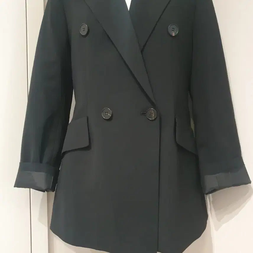 [BUNJANG] G. Studio Black Double Button Jacket / 지스튜디오 블랙 더블 버튼 자켓