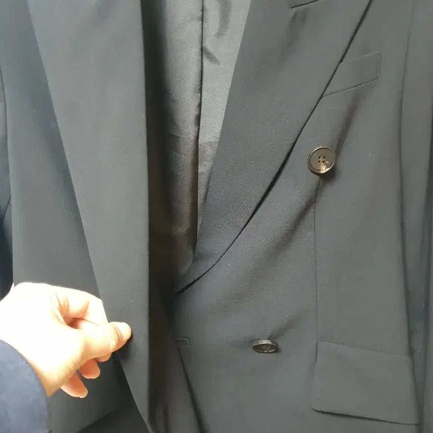 [BUNJANG] G. Studio Black Double Button Jacket / 지스튜디오 블랙 더블 버튼 자켓
