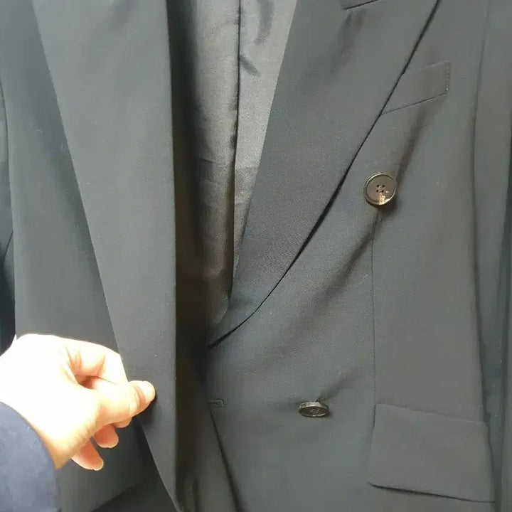 [BUNJANG] G. Studio Black Double Button Jacket / 지스튜디오 블랙 더블 버튼 자켓