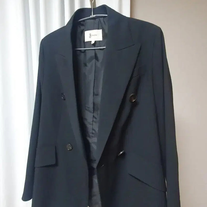 [BUNJANG] G. Studio Black Double Button Jacket / 지스튜디오 블랙 더블 버튼 자켓