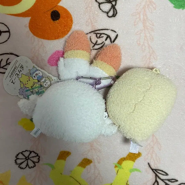 [BUNJANG] Pokemon Scorbunny Rowlet Face Carabiner Pouch Bundle Set / 일괄 포켓몬스터 포켓피스 염버니 나몰빼미 페이스 카라비너 파우치