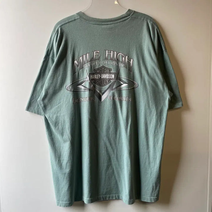 [BUNJANG] Harley Davidson Single Stitch T-shirt / 00s 할리데이비슨 싱글 스티치 반팔 티셔츠