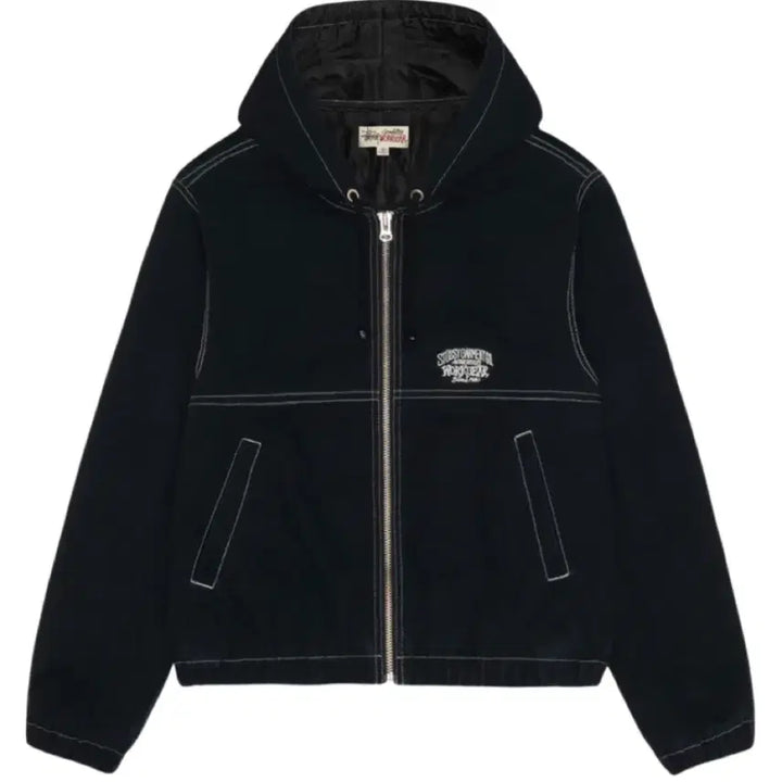 [BUNJANG] Stussy Contrast Work Jacket - Black / [XL] STUSSY 스투시 워크 자켓 콘트라스트 블랙
