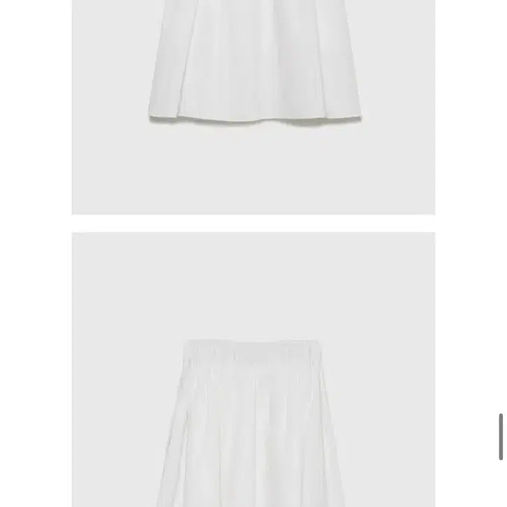 [SOLD OUT] 새상품 로에일 핀턱 플레어 스커트 화이트