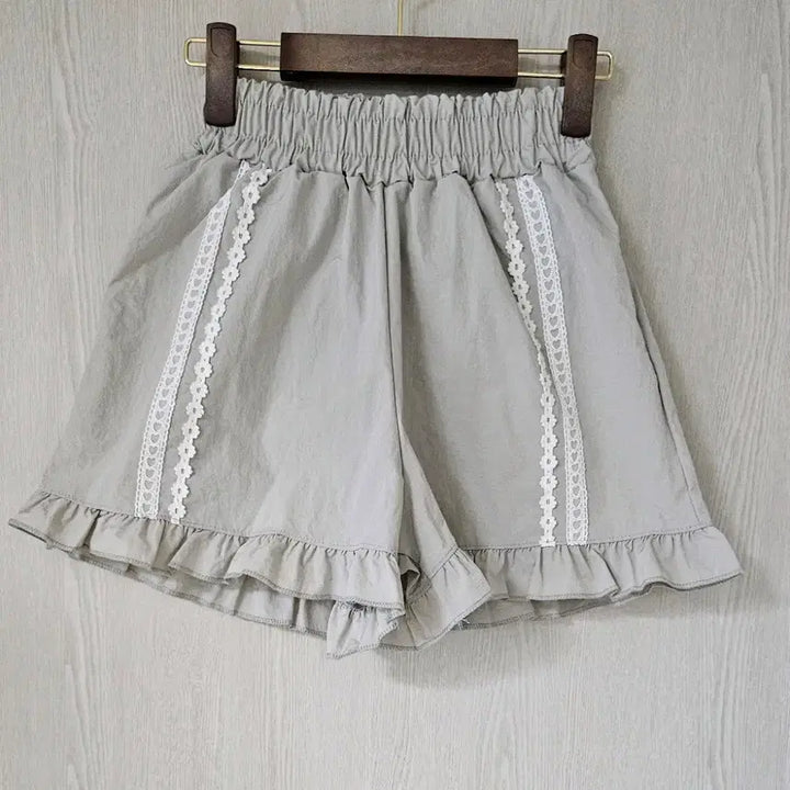 [BUNJANG] Unbranded Lace Frill Shorts / 바스락 반바지 레이스프릴 새상품