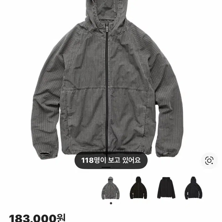 [BUNJANG] Polytelu Human Check Hoodie Parka - Gray / 1)폴리테루 휴먼 체크 후드 파카 그레이