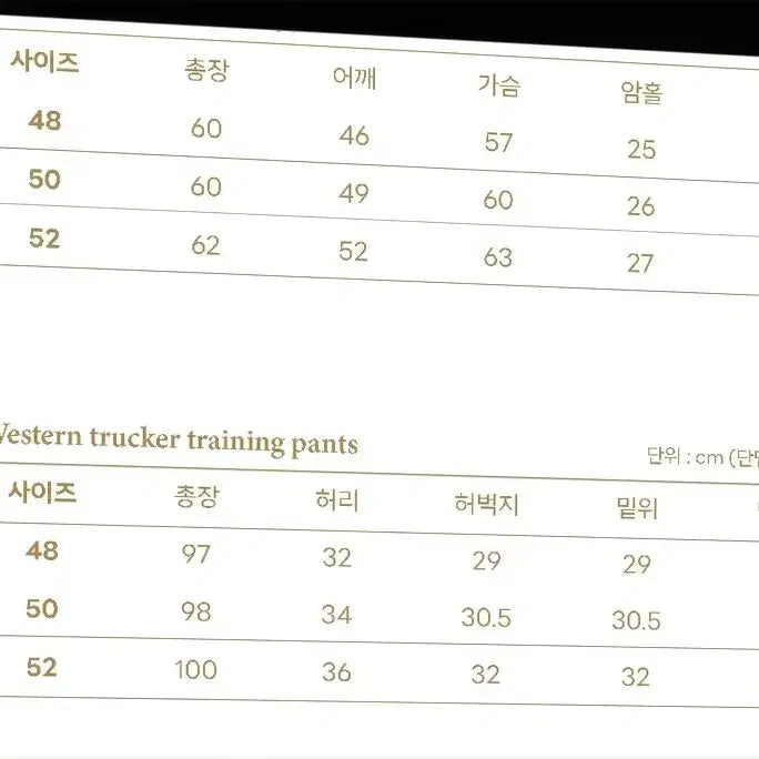 [BUNJANG] 라피나토 웨스턴 트레커 트레이닝 셋업 48사이즈 / 라피나토 웨스턴 트레커 트레이닝 셋업 48사이즈