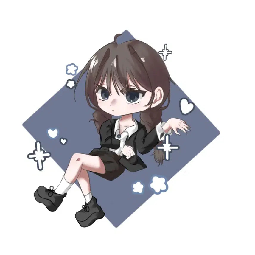 [BUNJANG] SD Chibi Style Art Commission (1-2 Figures) / SD 반 고정틀 커미션!!(1인/2인)/
