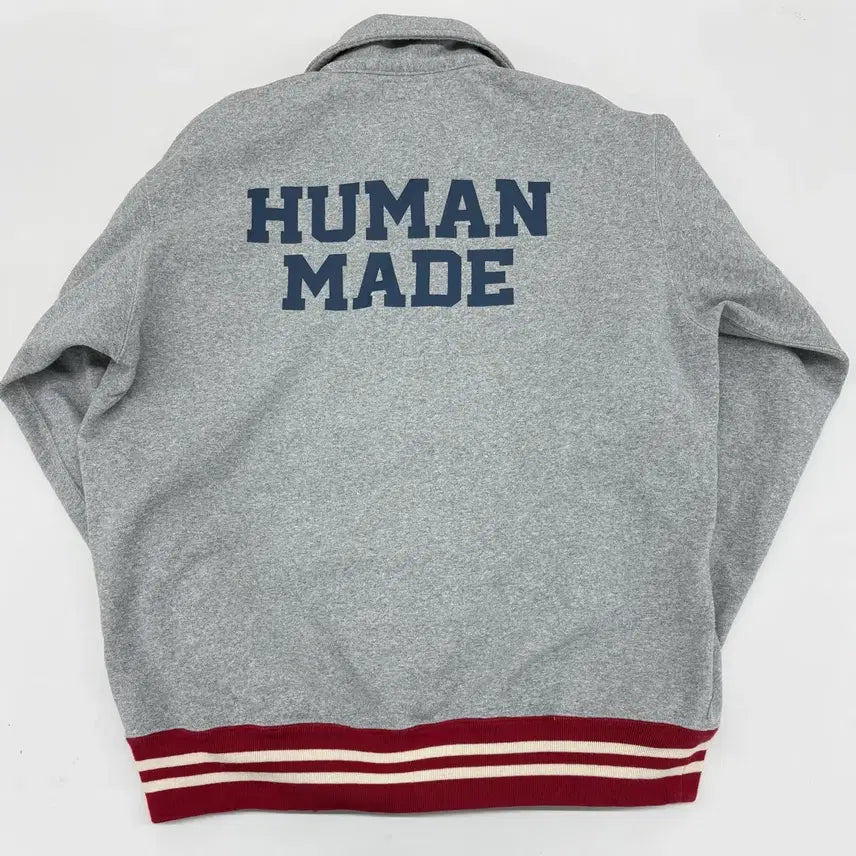 [BUNJANG] Human Made Half Zip-up Sweatshirt Gray / 휴먼메이드 하프집업 맨투맨 그레이