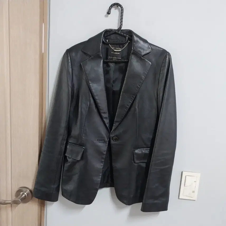 [BUNJANG] Blue Pepe Lambskin Leather Jacket / 블루페페 양가죽 자켓 55 사이즈