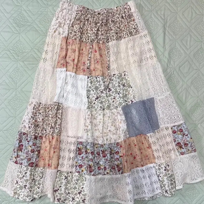 [BUNJANG] Vintage Square Patch Skirt / 빈티지 사각패치스커트