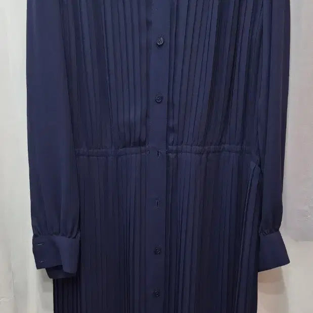 [BUNJANG] Vintage Pleated Dress Navy / 마담한 플리츠 원피스 네이비