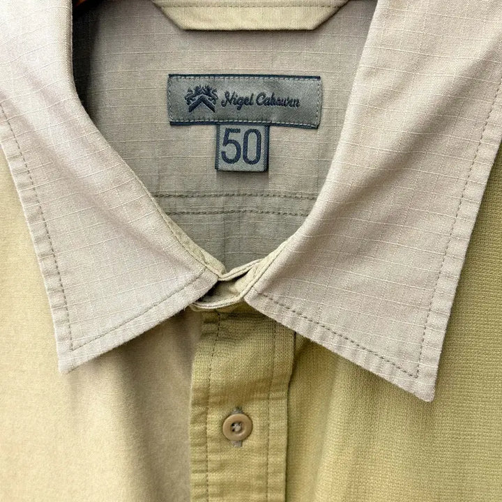 [BUNJANG] Nigel Cabourn Desert Army Shirt Brown / 나이젤카본 데저트 아미셔츠 브라운 -D090214