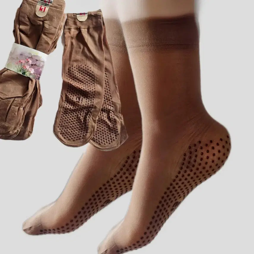 [BUNJANG] Ankle Socks Bundle (10 Pairs) - Non-slip, Mid-cut / 10켤레 4천/논슬립 발목 스타킹 질긴 미끄럼방지 탄탄 고탄력 미드컷