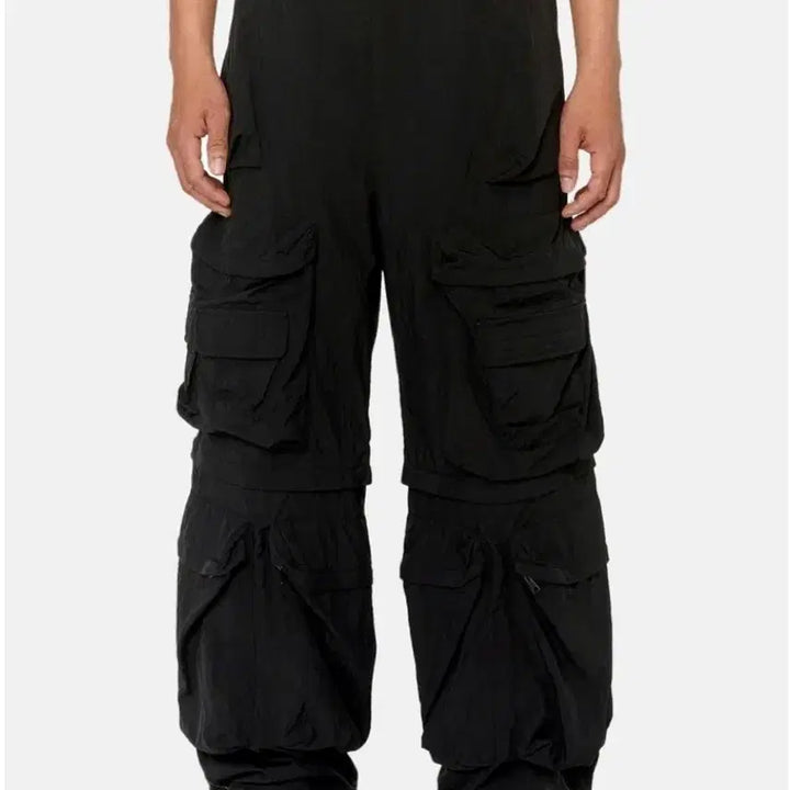 [BUNJANG] Diesel P-Stained Nylon Cargo Pants / 디젤 P-스테인드 나일론 카고 팬츠 2way