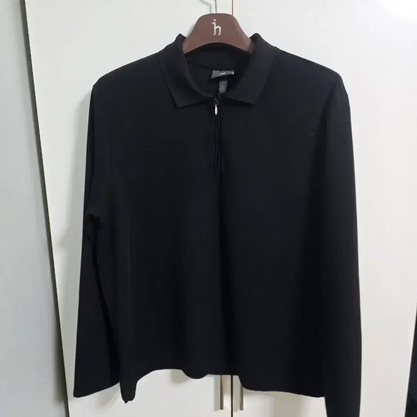 [BUNJANG] H&amp;M Slim Fit Black Zip-up XL / H&amp;M 슬림핏 블랙 집업 XL