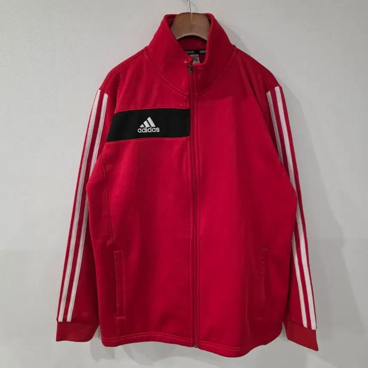 [BUNJANG] Adidas Red Three Stripes Track Jacket Size 85 / 아디다스 빨간색 삼선 트랙 자켓 85