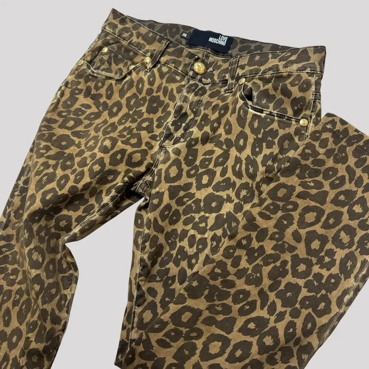 [BUNJANG] Moschino Love Leopard Pants / 모스키노 러브 레오파드 팬츠
